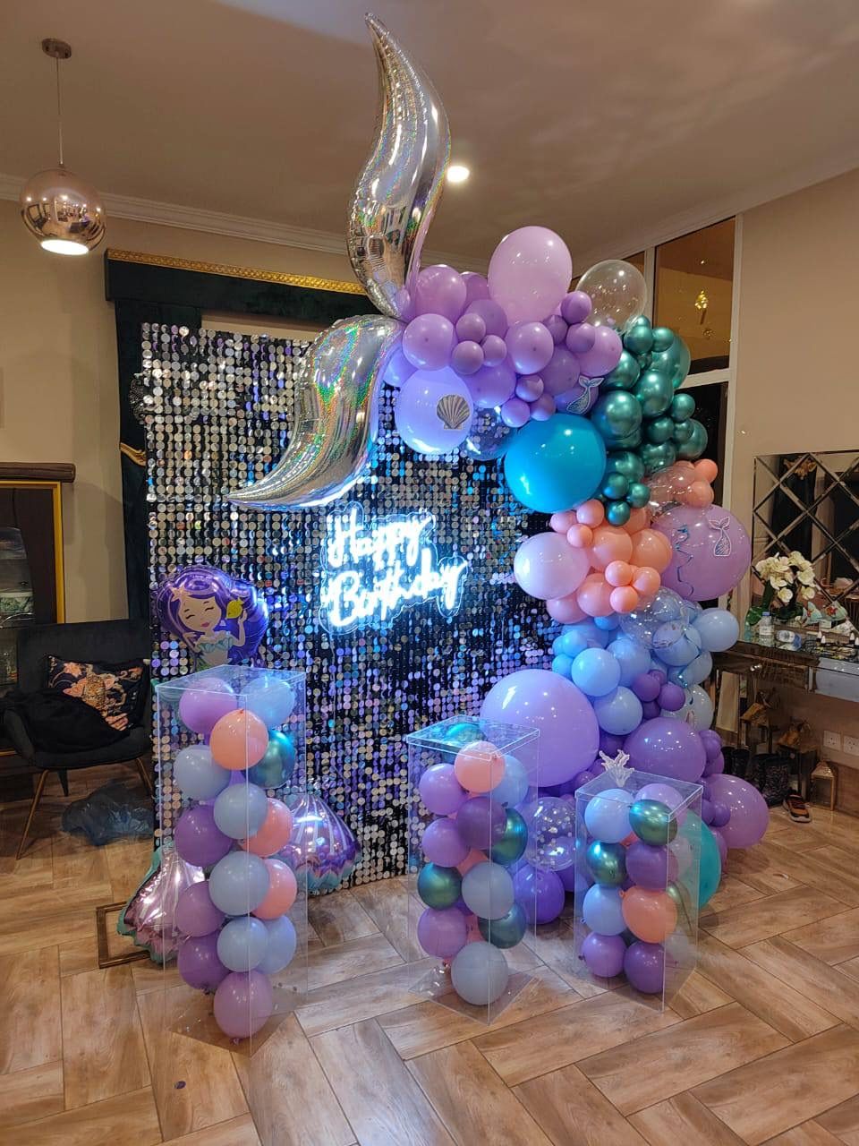 تنسيق عيد ميلاد عروس البحر