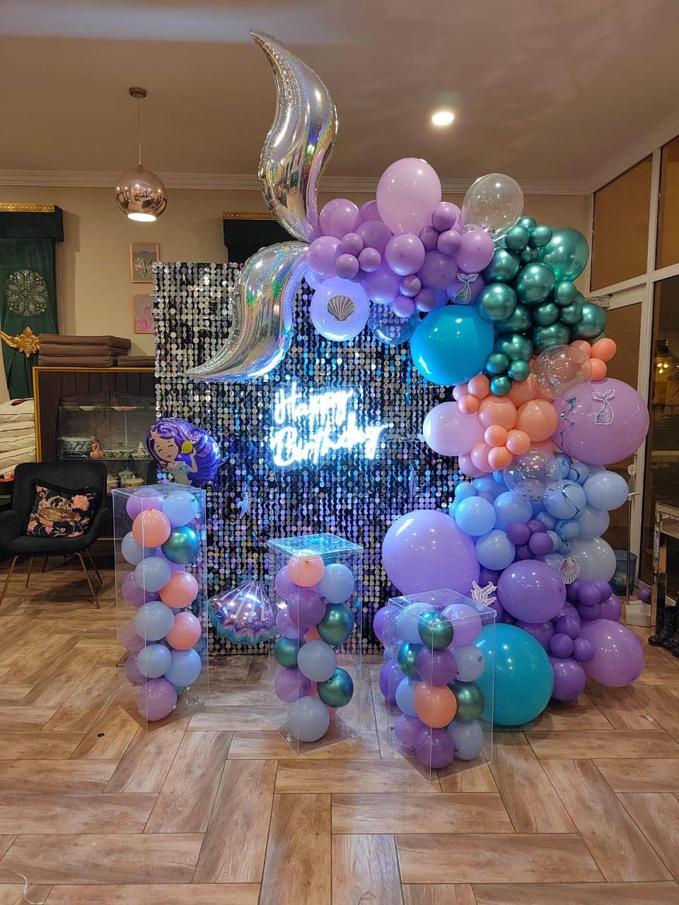 تنسيق عيد ميلاد عروس البحر