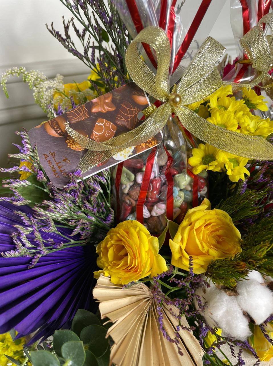 ورد بشوكولاتة