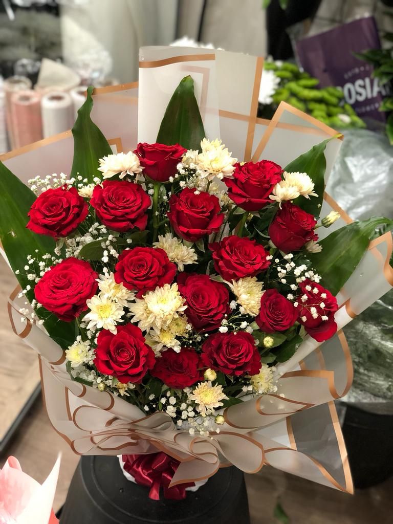 باقة ورد احمر 